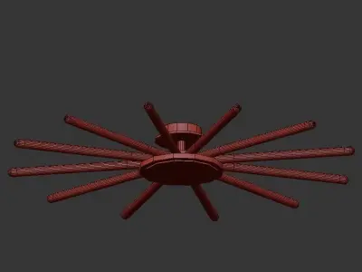 THE332 starburst ceiling light 3D model