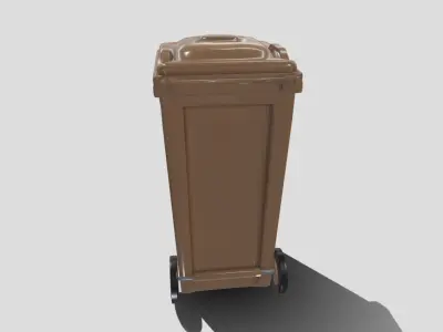 Recycle bin Low-poly 3D model buy