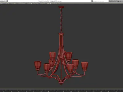Chandeliers 3d models Collection 10 models Low-poly 3D model by 3dFront