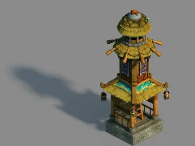 Game Underwater - Liuli Island - Lighthouse 04 3D model