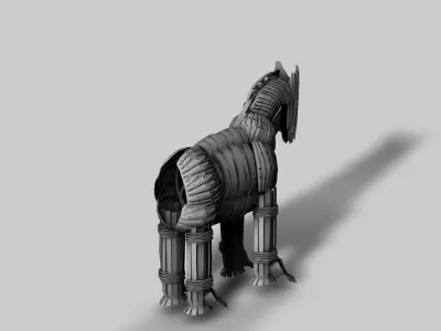 Trojan horse 3D model