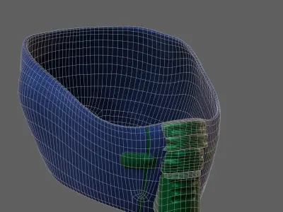 Gas mask helmet 3d model scifi Low-poly  Low-poly 3D model 245
