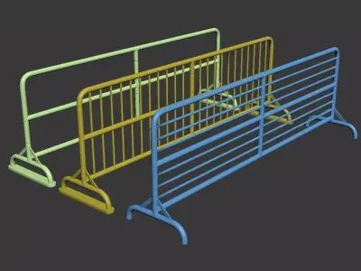 ROAD BARRIER SET 3D print model buy