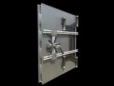 Safe Door - PBR - Textured Low-poly 3D model