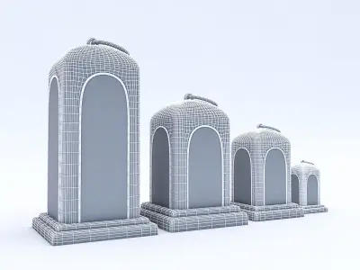 Candle Holder 01 Low-poly 3D model