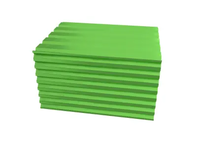 Pile Of Profiled Sheet v1 005 Low-poly 3D model