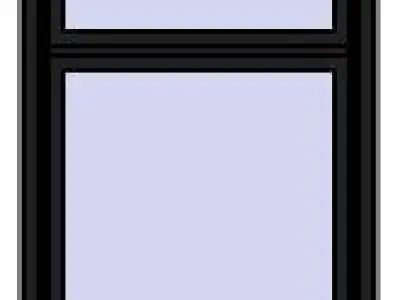 Finestre upvc double hung window Free 3D model