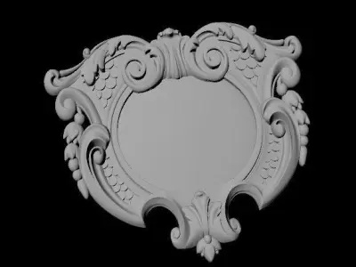 dekor ornate plaque 3D model