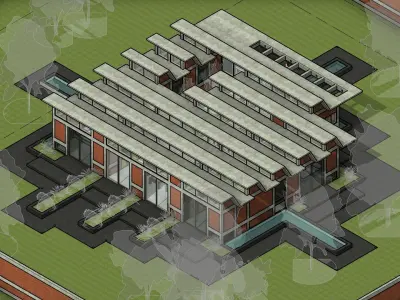 Misato house - Autodesk Revit 3D model