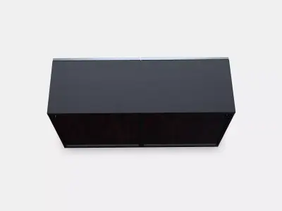 BESTA Shelf unit with glass doors 5 Low-poly 3D model