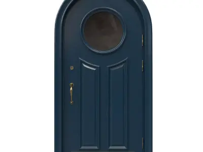 Entrance classic door 44 3D model