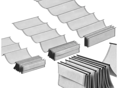 fabric canopy 3D model