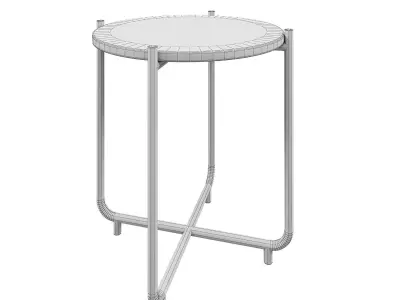 SIDE TABLE TIMPA MARBLE GREEN 3D model