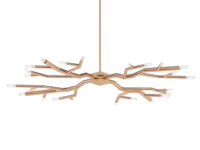 RAMEAU modern chandelier with branches hanging from ceiling 3D model