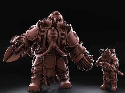 Solar Guard - Abhuman Wardens - Imperial Guards 3D print model