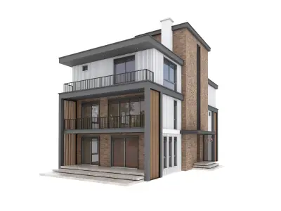 Modern Villa 01 3D model