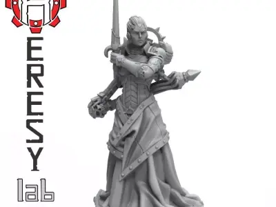 Heresylab - Female Inquisitor 3D print model