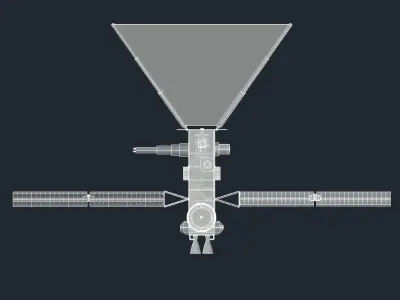 Satellite - Space Mirror 3D model