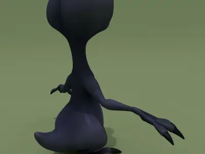 Cartoon Monster Alien Vally 3D model