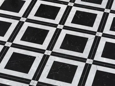 Black and White Tile Flooring 4K - Seamless Texture buy
