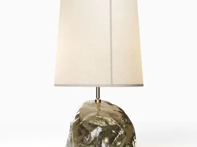 Glass Block Lamp 3D model