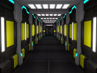 Sci Fi Corridor    3D model