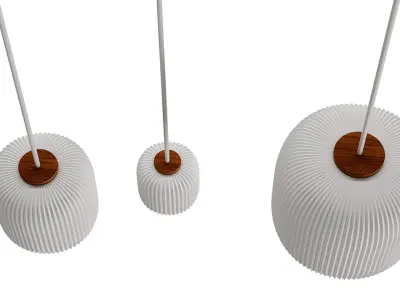 Opal Pendant EK61 Set by Esben Klint 3D model