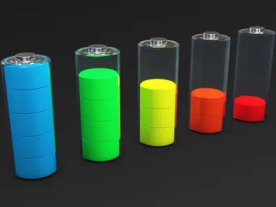 Battery Icon M 2 3D model