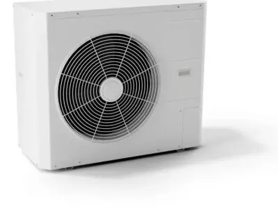 White Air Conditioner1 3D model