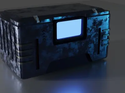 sci-fi box 3D model get