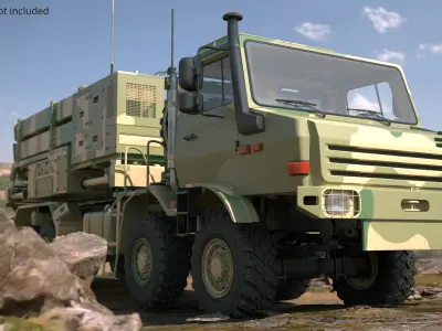  Tactical SAM Launcher Vehicle Camo Simplified 