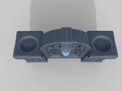 Stylized Gate Low-poly 3D model