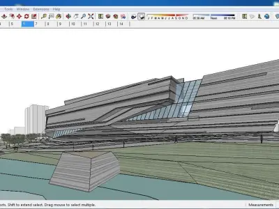 Sketchup Cultral Center E6 3D model