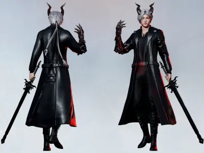 Street Demon - Game Ready Low-poly 3D model