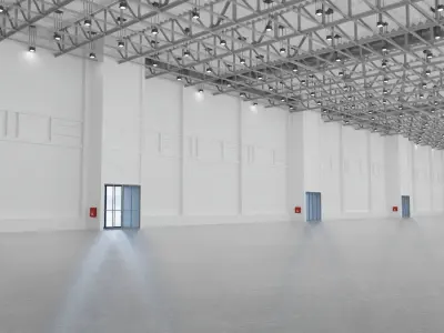 exhibition hall 3D model by rzhuk