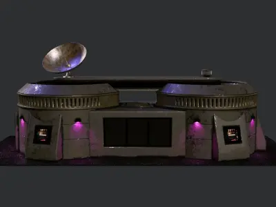 Blade Runner Sci-Fi Building Low-poly 3D model