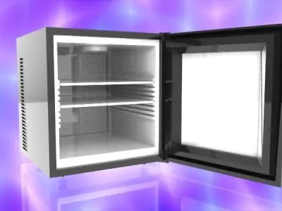 fridge mini Low-poly 3D model