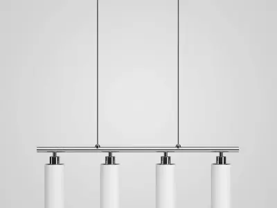 Four-bulb Ceiling Lamp 11 3D model