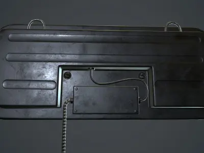 Neon Open Sign PBR Game Ready Low-poly 3D model