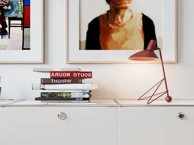 Modern Bauhaus Flat Scene 3D model