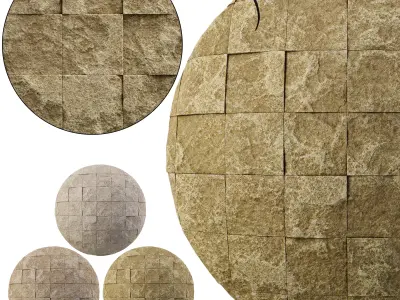 Split Face Travertine 06 - Seamless Texture
