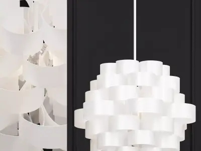 White Clouds Pendant 3D model