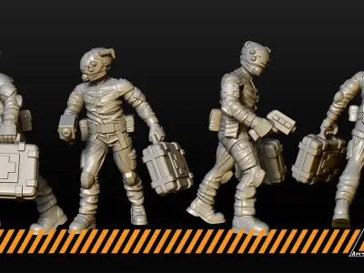 Medic team 3D print model