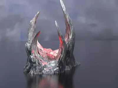 Skeletor Arch Gate  4  3D model
