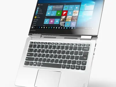 Lenovo Yoga 710 14 inch convertible hybrid laptop Low-poly 3D model