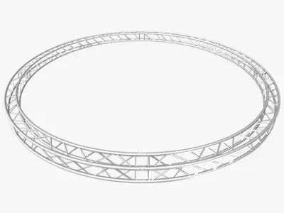 Circle Square Truss - Full diameter 600cm 3D model