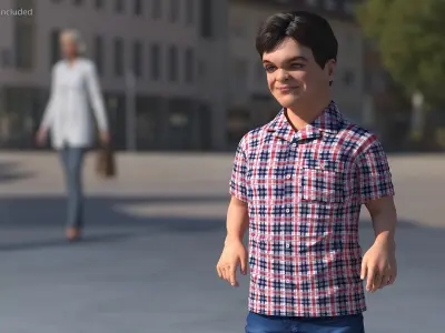  Dwarf Men Rigged for Maya Collection 