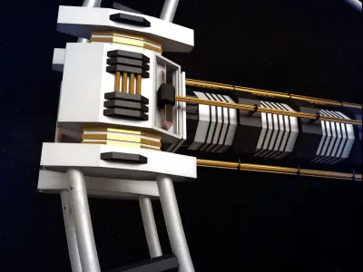 Space station torus sci-fi 3D model