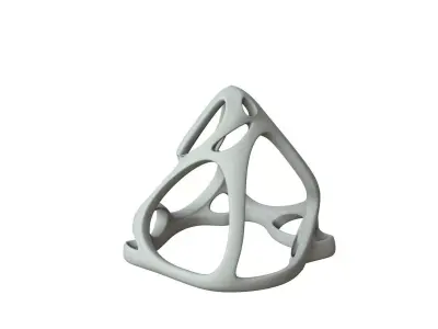 SciFi Cube Object No 64753 Low Poly Shape Low-poly 3D model