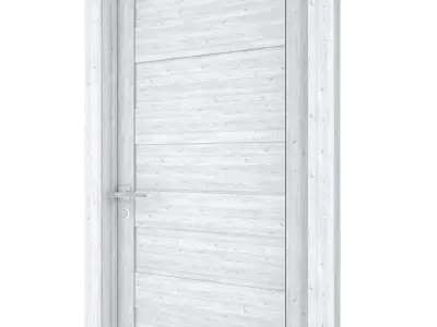 Door-046 wooden door 3D model